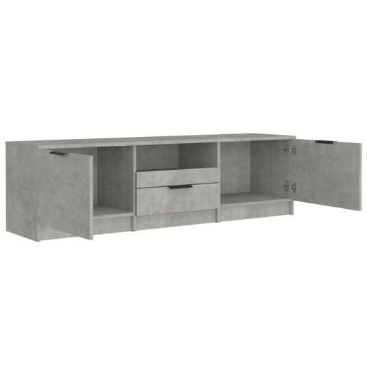 vidaXL TV-benk betonggrå 140x35x40 cm konstruert tre