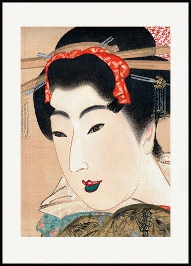 Japanese Geisha 1830s Plakat Plakat / 30x40cm