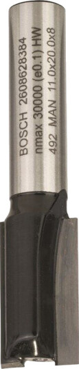 Bosch Notfres 8 mm, 2 Skjær, L 20 mm for Elektroverktøy