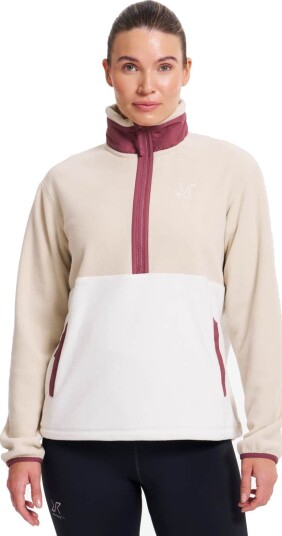 Revolutionrace Woodland Half zip Fleece Dame Tofu/Peyote S Dame Overdeler Fleece & midlayers