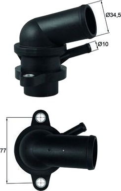 Termostat kjølemiddel MAHLE TI 239 87D