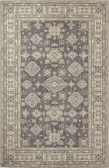 Flatvevd teppe Zuleina mørkegrå Størrelse: 75 x 150 cm