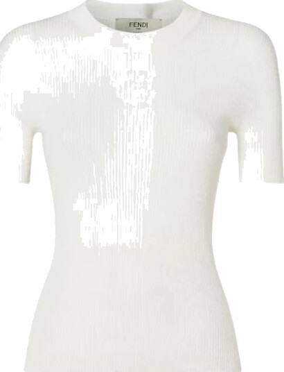 Fendi Dame Strikkevarer Hvit S, Fendi Dame Strikkevarer Hvit S,