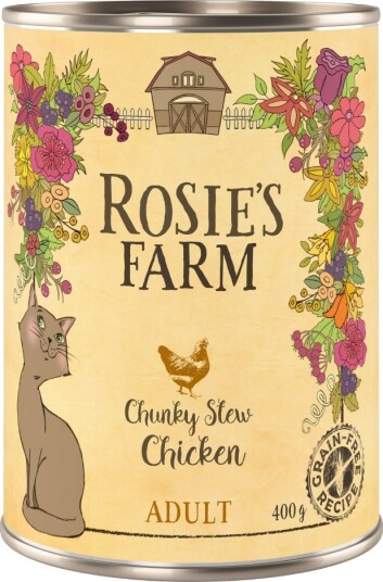 Rosie'S Farm Våtfôr Adult Sparepakke Kylling 12 X 400 G