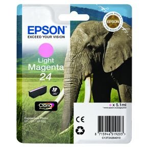 Epson 24 T2426 LM blekkpatron - C13T24264012 Original - Lys Magenta 4,5 ml