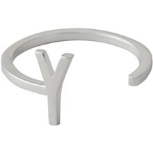 Design Letters Ring Silver A-Z Y