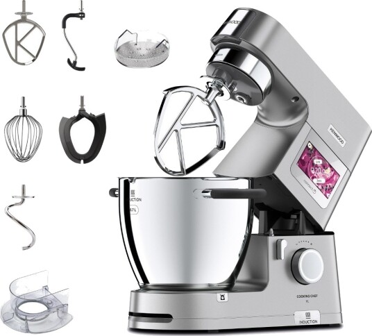 Kenwood Cooking Chef XL Kjøkkenmaskin 1500W med Induksjonsvarme KCL95004SI Sølv Kenwood Cooking Chef XL Kjøkkenmaskin 1500W med Induksjonsvarme KCL95004SI Sølv