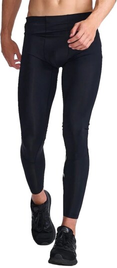 2XU Men's Aero Compression Tights M, Black/Silver Reflective
