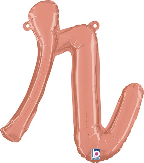 Ballongkungen Bokstavballong Script Roségull Bokstav R 34718RG