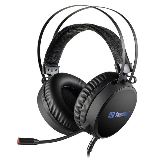 Sandberg Savage Over-Ear Gaming Headset med USB & 7.1 Surround Sound Svart Sandberg Savage Over-Ear Gaming Headset med USB & 7.1 Surround Sound Svart