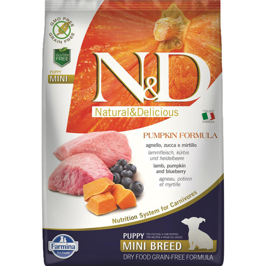 Farmina N&D Dog Pumpkin Lamb & Blueberry Puppy Mini 7 kg