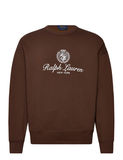 Polo Ralph Lauren Relaxed Fit Fleece Graphic Sweatshirt - Brown - M