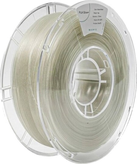 Maertz PLA Glow+ Filament 1.75 mm 1000 g Grønn Glitter PMMA-1016-002