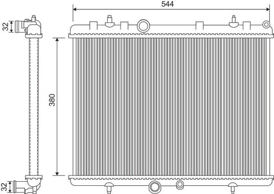Radiator VALEO 734338
