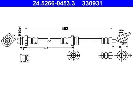 Bremseslange ATE 24.5266-0453.3