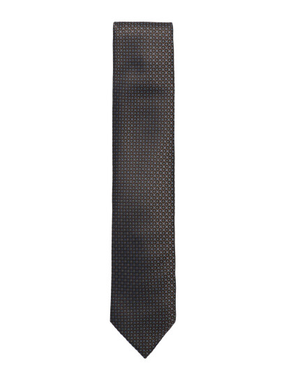 Lindbergh Black Polyester Tie W?. Pattern 7 Cm - Brown - ONE SIZE Lindbergh Black Polyester Tie W?. Pattern 7 Cm - Brown - ONE SIZE
