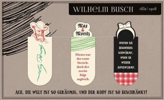 Moses Magnetiske Bokmerker Wilhelm Busch