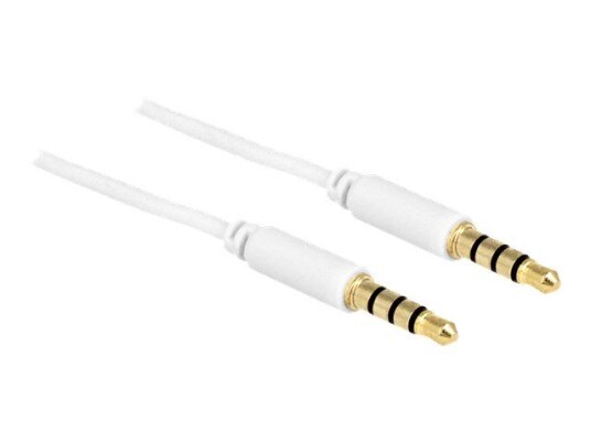 Delock 3 m Hodetelefonkabel med 3.5mm Hann-Hann Gullplater