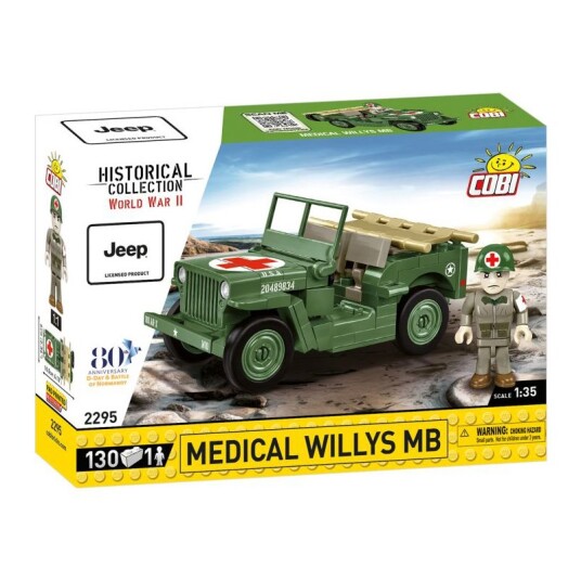 Cobi Historical Collection WWII Byggesett 130 Deler Medical Willys MB Cobi Historical Collection WWII Byggesett 130 Deler Medical Willys MB