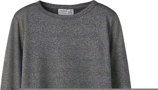 Name It Genser NkfNayla Black/Sølv Lurex Name It 7 8 år (122 128) Genser Grå Svart