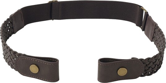 Zizzi   Belte Dima Braid Elastic   Brun