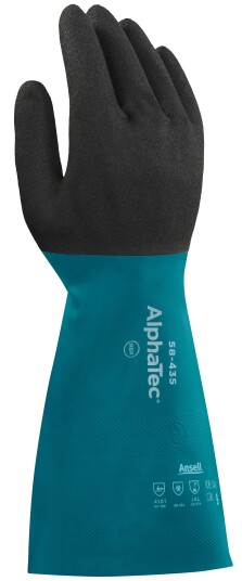 Ansell AlphaTec 58 435 Kjemikaliehanske AquaDri flosset 7 Klær