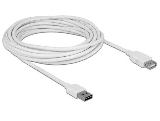 Delock EASY USB USB 2.0 A/A 5m Hvit Delock EASY USB USB 2.0 A/A 5m Hvit