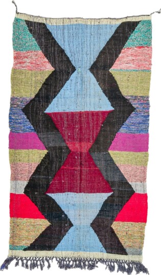 Marokkansk Boucherouite teppe 135 x 240 cm Størrelse: 135 x 240 cm