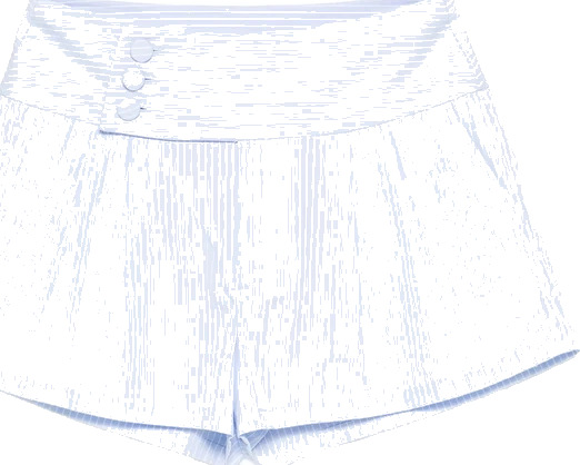 Frame Dame Shorts Blå M,