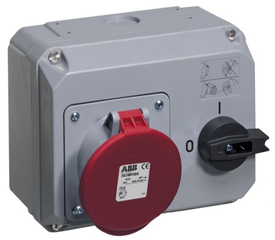 ABB med blokkeringsbryter 363-6 IP44