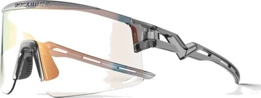 Rockbros Sykkelbriller Fotochromiske - Uv-Beskyttelse Og Korrektionsinnsats - Transparent Svart