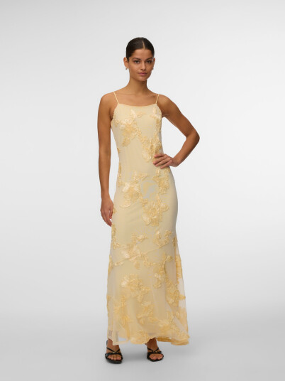 Vero Moda Quinn Short Sleeve Maxi Dress Gul L
