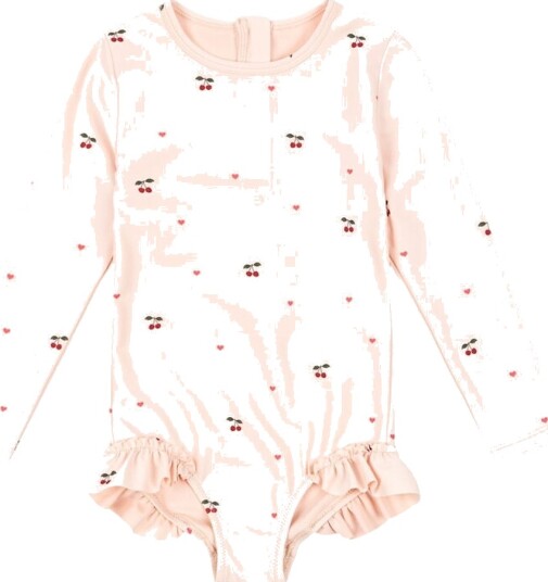 Konges Sløjd Merle langermet badedrakt Cherry Coeur Rose (2 år) 2 år