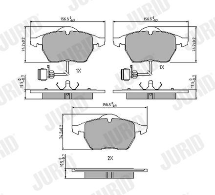 Bremseklosser JURID 571512J Bremseklosser JURID 571512J