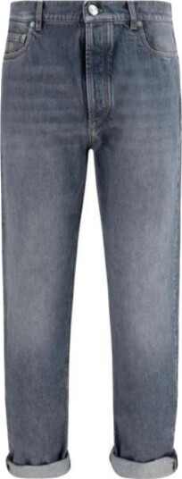 Brunello Cucinelli Herre Jeans Grå L,