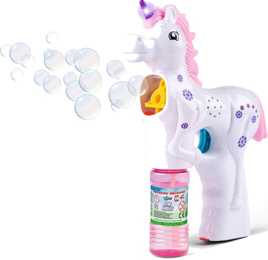 Unicorn Såpeboblemaskin Lys Batteridrevet