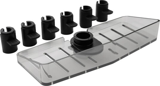 DIVELLO Multi Ø18-25 Hylle for dusjstang, Ø 18-25 mm Mørk, Baderom