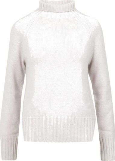 Max Mara Dame Strikkevarer Beige L