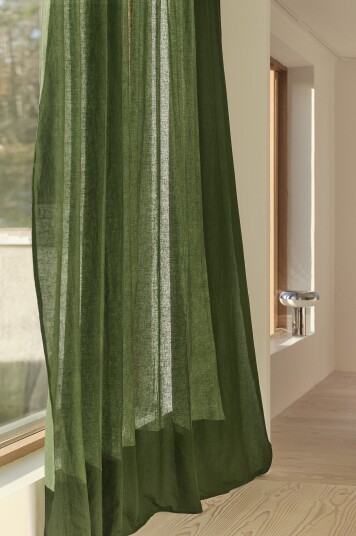 Jotex Gardin Linblanding 1lengde Ekstra Bred Mørkegrønn LILL 219858804250