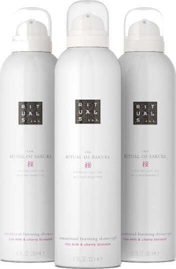 Rituals The Ritual of Sakura Foaming Shower Gel Trio Rituals The Ritual of Sakura Foaming Shower Gel Trio
