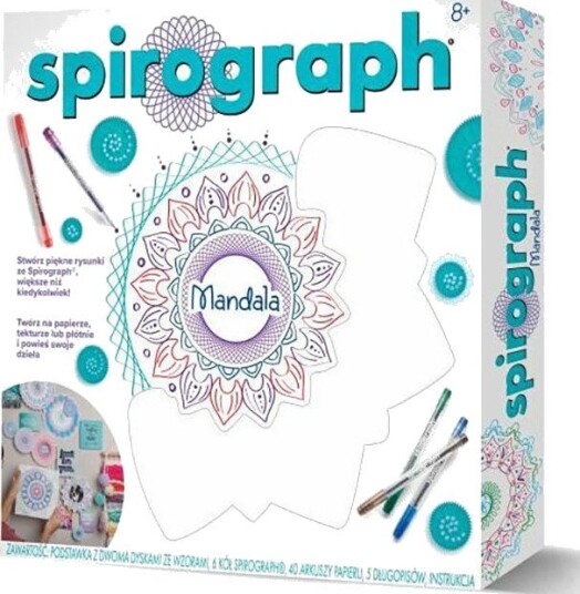 PlayMonster Spirograph Mandala Maker 40 Ark 5 Penner 8+ År