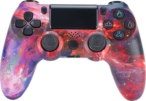 Trådløs PS4-kontroller med Høyttaler Rød Himmel