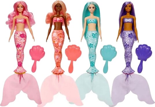 Barbie Dukke 30 cm Fargeavsløring Mermaid Skatter Assorter Barbie OneSize Dukke