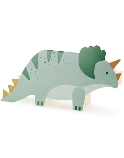 6 stk Invitasjoner med Konvolutter Dino Party