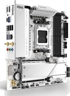 Sapphire Pure B850M WIFI Micro ATX Hovedkort med DDR5 og Wi-Fi 6 Sapphire Pure B850M WIFI Micro ATX Hovedkort med DDR5 og Wi-Fi 6