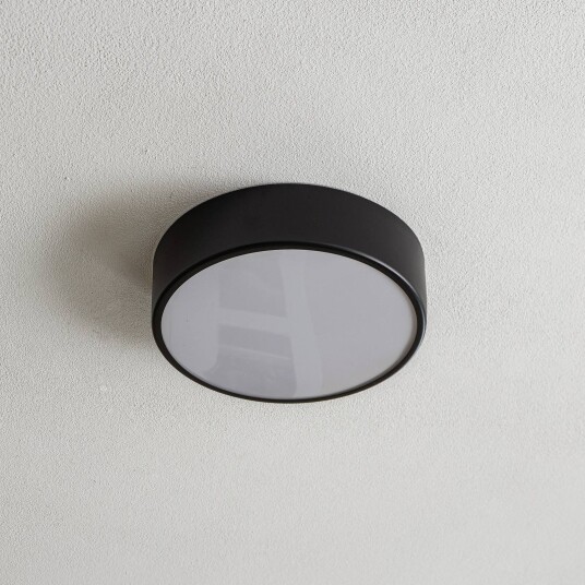 TEMAR LIGHTING Taklampe Cleo 300 IP54 Ø 30 cm svart