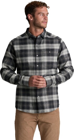 Kühl Men"s Law Flannel Longsleeve Shirt Black Olive L
