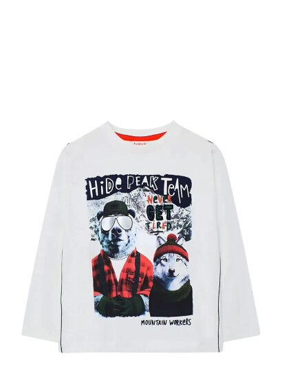 Boboli Knit T-Shirt White 92 Boboli Knit T-Shirt White 92
