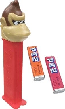 Donkey Kong PEZ Dispenser med 2 Pakker