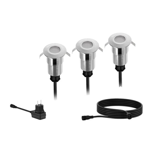 Philips Spore Gardenlink 24V innfelt spotlys startsett 3 stk Philips Spore Gardenlink 24V innfelt spotlys startsett 3 stk